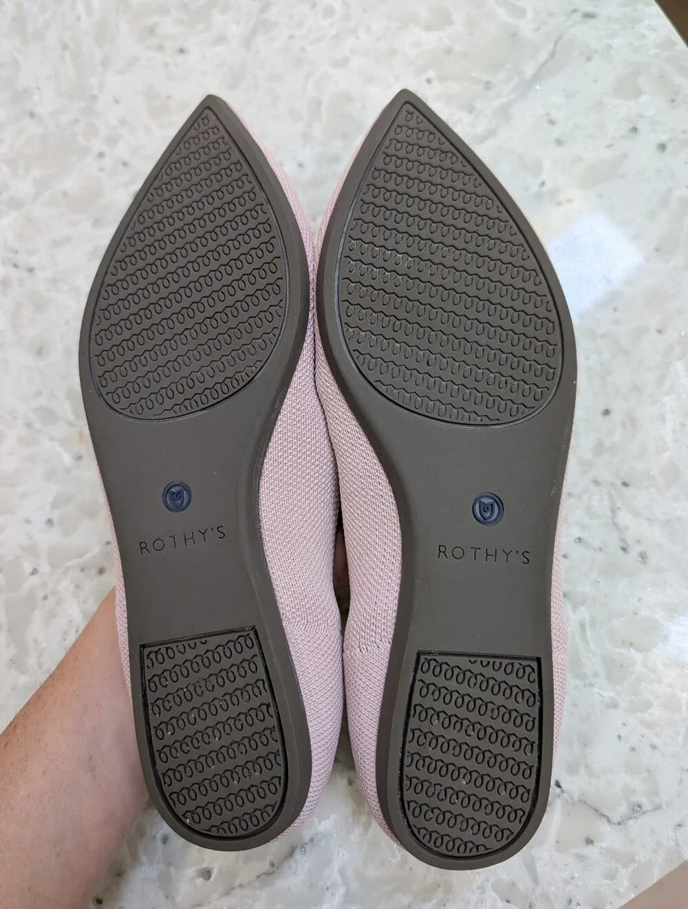 Rothys The Point Flats In Petal Pink Size 8
